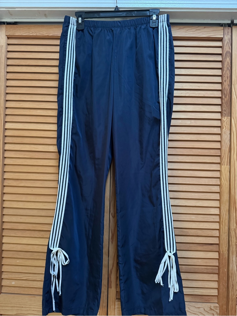 Edikted Remy Ribbon Track Pants Navy Blue Size Large Coquette Streetwear Y2KLook